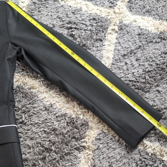 Glamourous Threads Custom English Hunt Coat Equestrian Black & White Pinstripe - Picture 8 of 12